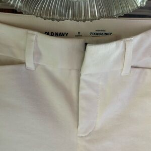 Old Navy White 2P High Rise Pixie Pants